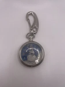 FOR PARTS OR REPAIR Fossil Bloomies Snowman Pocket Watch 1996 Limited 289/1000 - Picture 1 of 4