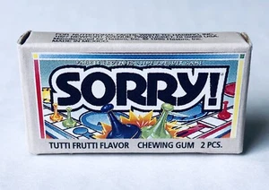 Hasbro Mini 1996 vintage ¡Lo siento! JUEGO Bubble Gum contenedor de dulces RARO juego 1” - Imagen 1 de 2