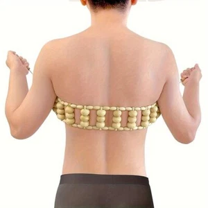 Wooden Massage Roller Rope Relaxation Lymphatic Drainage Massager Leg - Picture 1 of 18