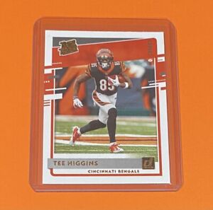 2020 Panini Donruss Tee Higgins Rated Rookie CANVAS PARALLEL Bengals #310 RC 🔥
