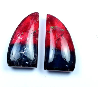 29.45 Karat Paar Wassermelone Schöne Turmalin Zertifiziert Schmuck Use Edelstein - Bild 1 von 4