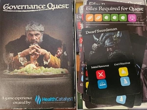 HEALTH CATALYST GOVERNANCE QUEST MIDIEVAL GAME SUPER RARE 2-8 PLAYER MAGIC - Picture 1 of 21
