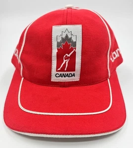 Sombrero de Patinaje de Velocidad Canadá Raíces Ajustable Rojo/Blanco - Imagen 1 de 8