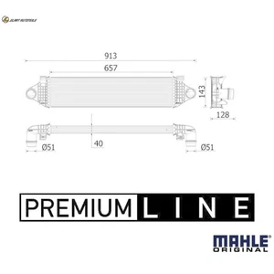 LADELUFTKÜHLER CI 551 000P FÜR VOLVO B4204T19/4204T37 D4204T9/4204T16 2.0L 4cyl - Picture 1 of 9