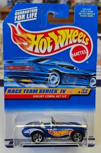 Hot Wheels Race Team Serie IV 3/4 Shelby Cobra 427 S/C en Azul Coleccionista #727 - Imagen 1 de 3