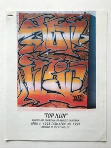 "TOP ILLIN" Graffiti Ausstellungskatalog 1995 Los Angeles Rare Twist Barry McGee - Bild 1 von 3
