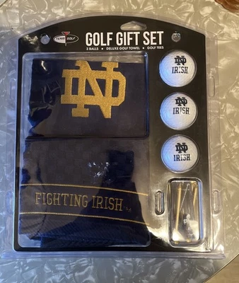Juego de toallas bordadas Notre Dame Fighting Irish tamaño reglamentario pelotas de golf Foto 1 de 4