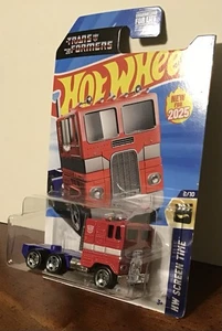 Neu 2025 Hot Wheels Optimus Prime 104/250 HW Screen Time 6/10 Transformers - Bild 1 von 2