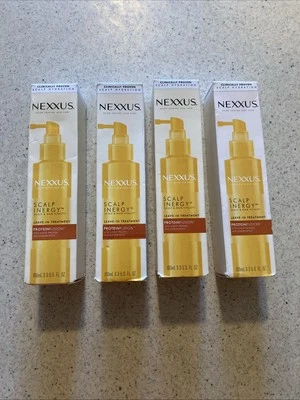 Nexxus Scalp Inergy Leave In Treatment Proteinfusion (Lot Of 4) 3.3oz Bottles - Image 1 of 4