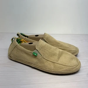 Mocasín cómodo Sanuk Chiba Sidewalk Surfer para hombre 13 EU 46 lona tostada sin cordones - Imagen 1 de 9