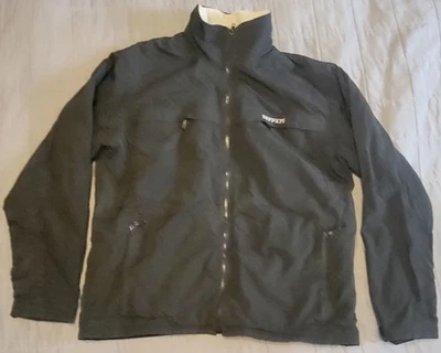 Vintage Ferrari Jacket Mens Large Black Fleece Lined Hooded Full Zip Coat 2000s - Image 1 of 4