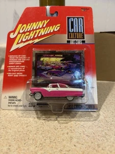 Johnny Lightning "WHITE LIGHTNING" CAR CULTURE ART CARS PINK 1955 CROWN VICTORIA - Picture 1 of 4