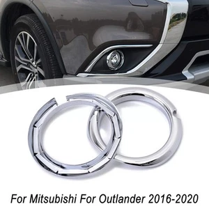 2Pcs Front Fog Light Lamp Cover for Mitsubishi For Outlander 2016 2021 - Picture 1 of 9