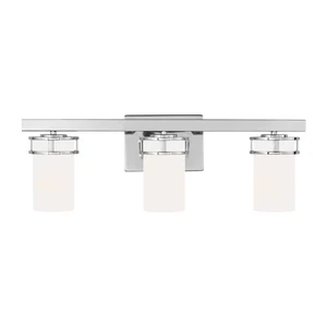 Robie 3-Light Bathroom Vanity Light in Chrome - Picture 1 of 1