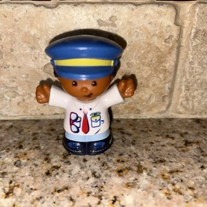 Fisher Price Little People Piloto Niña Avión Helicóptero Aeropuerto AA #388 - Imagen 1 de 6