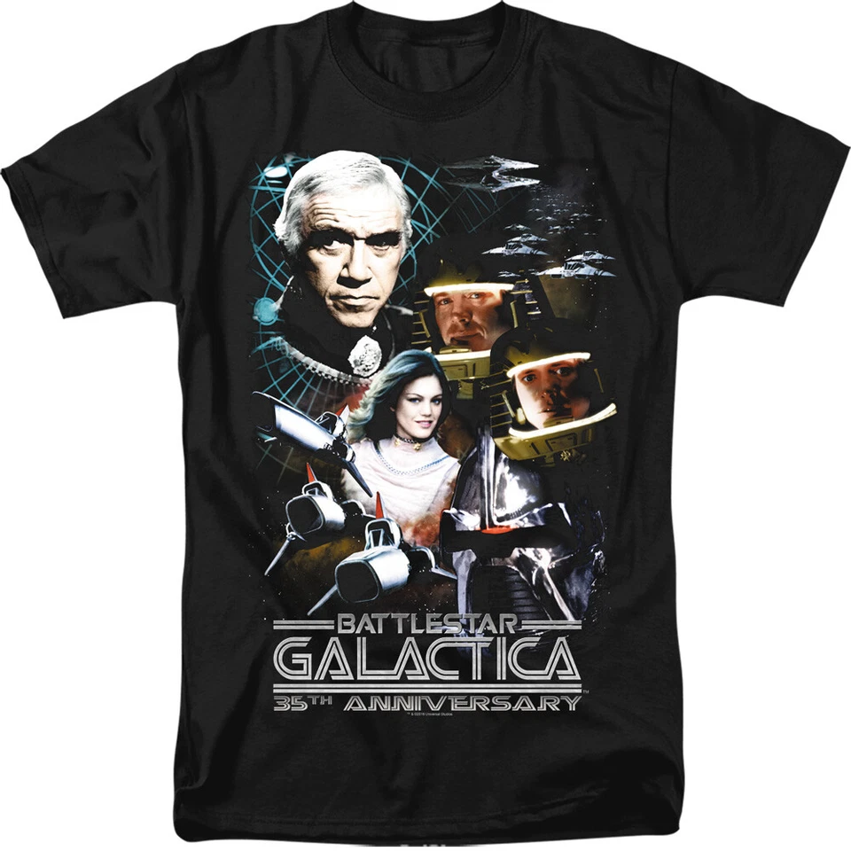 Camiseta gráfica BATTLESTAR GALACTICA 35TH con licencia para hombre adulto SM-6XL Foto 1 de 2
