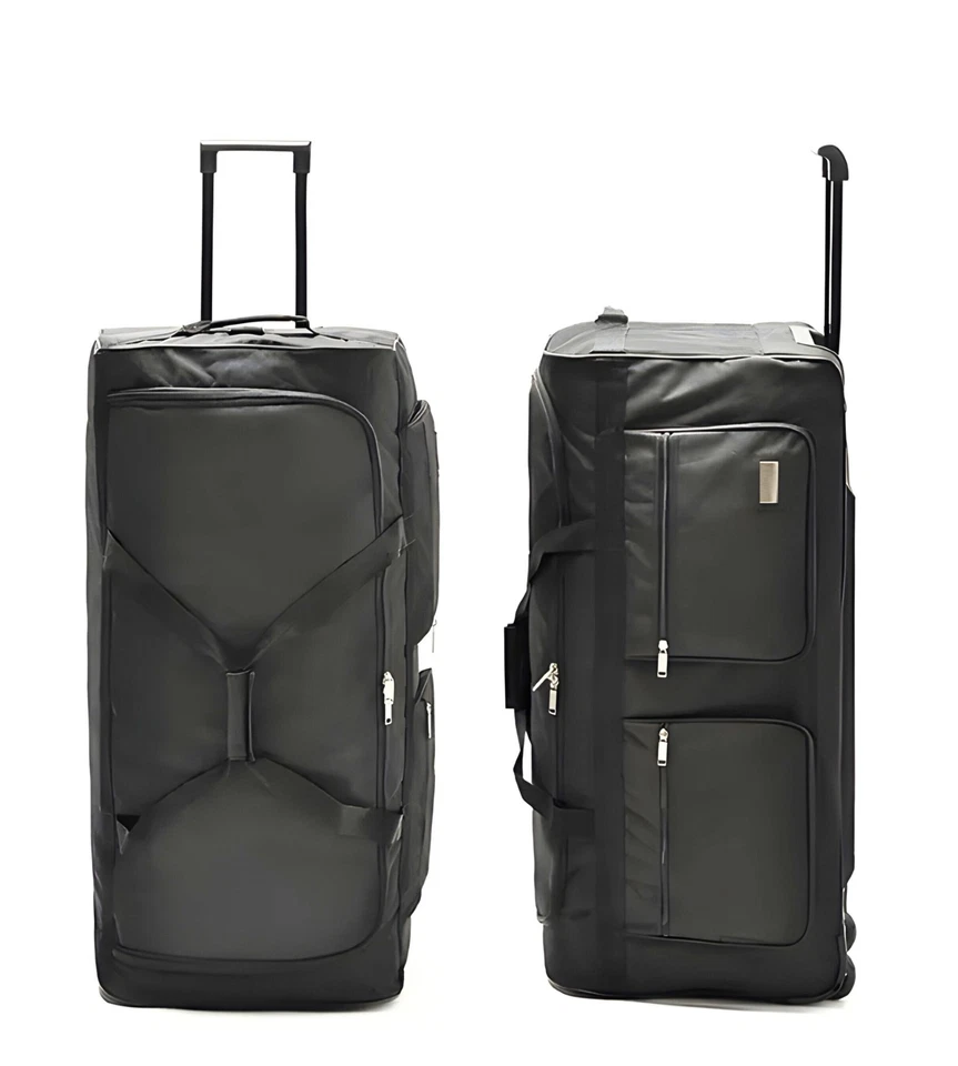 Gepäcktasche Trolley Handgepäck Reisetasche Reisegepäck in Schwarz mit 3 Rollen - Bild 1 von 1