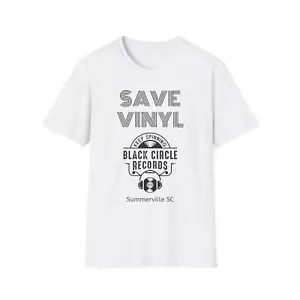 Vintage Save Vinyl Retro Unisex Softstyle T-Shirt, Musikliebhaber Tee, Plattenladen - Bild 1 von 33