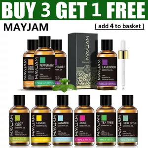 MAYJAM Essential Oils 30 mL (1 oz) 100% Pure Undiluted Natural Aromatherapy Oil - Picture 1 of 50