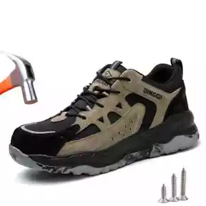 Lightweight Work Safety Shoes Men Women Anti-puncture Protective Safety Boots - Picture 1 of 24