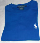 Ralph Lauren Girls White Pony Blue Short Sleeve T-Shirt Top Size XS