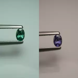 0.34ct rare NATURAL ALEXANDRITE gem BRAZIL genuine color change green purple - Picture 1 of 21