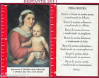 3539 SANTINO HOLY CARD SANTUARIO S. MARIA DELLE GRAZIE CAPRILE BL PREGHIERA