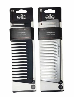 Elite расческа для распутывания ультра стойкая антистатическая черная и серая - Изображение 1 из 4