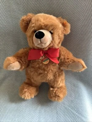 STEIFF TEDDY BOBBY STOFFTIER Cosy Friends 021916  Rot/braun Neuwertig - Bild 1 von 2