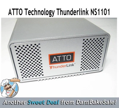 ATTO Tech Thunderlink NS1101 Thunderbolt to 10Gb/s Ethernet SFP+ New in Box - Image 1 of 4