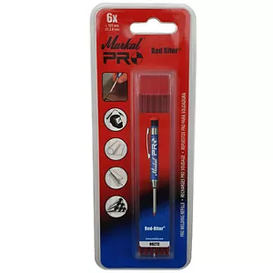 Markal PRO Red Riter Refills - Welding & Layout Marker - 6 Refills per pack - Picture 1 of 6