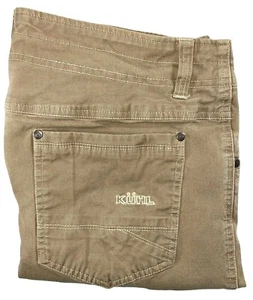 Kuhl Men's Size 38 X 33 Vintage Patina Dye Kanvus Jeans Pants Brown Straight - Picture 1 of 12