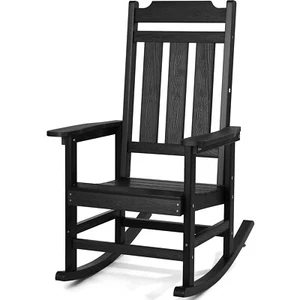 VEVOR Porch Rocker HIPS Outdoor Rocking Chair High Back 1 pcs 400 lbs Weight - Picture 1 of 12