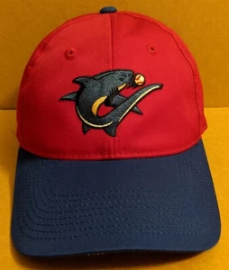 Wilmington Sharks Minor League Red/Blue Baseball Hat Cap Adjustable Hook & Loop - Picture 1 of 8