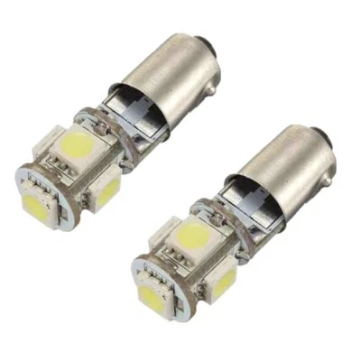 BA9S H6W 5 SMD LED Side Interior Light Bulb 2 x CANBUS  - Image 1 of 4