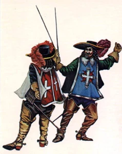 Valiant Miniatures Kit# 9869 - Dueling Musketeers - 54mm - Imagen 1 de 2