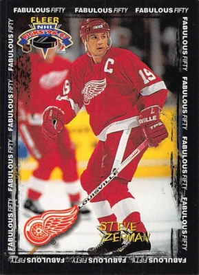 1996-97 Fleer NHL Picks Steve Yzerman Fabulous Fifty #49 NM/MT DETROIT RED WINGS - Image 1 of 2