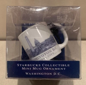 Starbucks Architectural Series Washington DC Collectible Mini Mug Ornament. NEW - Picture 1 of 6