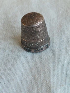 Antiker Fingerhut Silber England - Bild 1 von 5