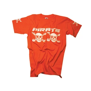 Pirate T-Shirt Orange, Skull, Gothic, Pirat, Pirata, - Bild 1 von 2