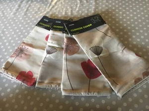 4 Floral Cushion Covers Brand New with Tags 45 cm x 45 cm - Picture 1 of 9