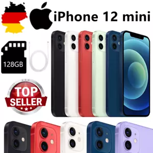 NEU APPLE iPhone 12 mini 128GB Schwarz Weiß Rot Blau Grün ✔️OVP 💎Versiegelte - Bild 1 von 38