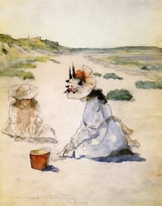 Impresión o lienzo - En la playa por William Merritt Chase - Imagen 1 de 1
