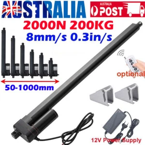 DC 12V 2000N 440lbs 2"~40" 1000MM Stroke Linear Actuator Heavy Duty Waterproof - Picture 1 of 47