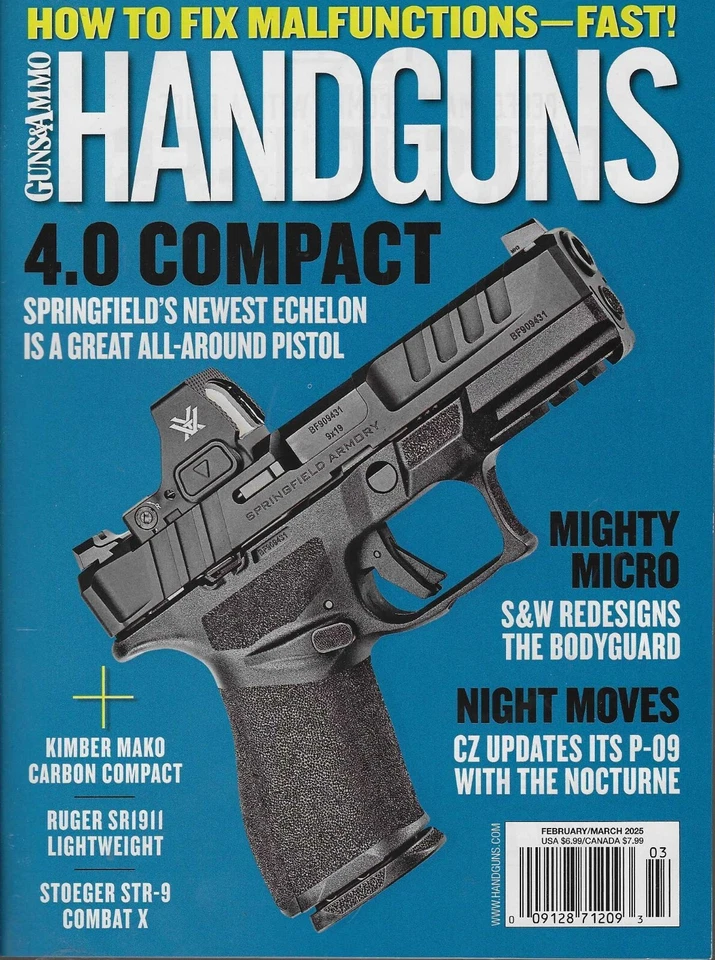 Guns & Ammo  Handguns  Magazine  February / March 2025  4.0 Compact Foto 1 de 1