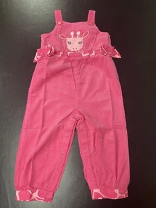 Neu mit Etikett Gymboree Giraffe Cord rosa Overall Schleife Gr. 18-24 - Bild 1 von 2