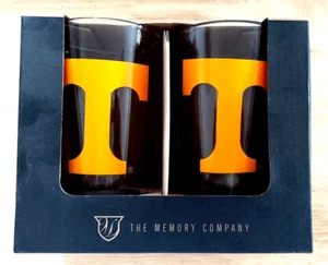 Tennessee Volunteers Pint Glass Set of Two Memory Company New - Picture 1 of 2