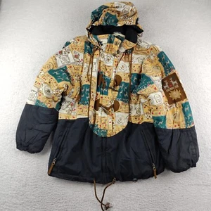 VTG OBERMEYER Ski Jacket Juniors 16 Insulated Winter Hooded Southwest Lupine - Picture 1 of 13