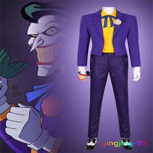Batman: The Animated Series JOKER Same Coslay Costumes Uniform Set Halloween Hot