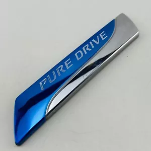 2012-2017 Nissan Versa Pure Drive Emblem Logo Badge Trunk Gate Rear OEM D32 - Picture 1 of 6